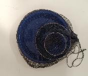 SET DE VAISSELLE EMAILLEE BLEU VINTAGE / 3 PIÈCES 