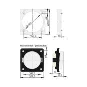 INTERRUPTEUR A BASCULE (POUSSOIR) 230V 10A BERKER INTEGRO - CHROME BRILLANT