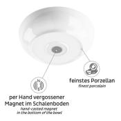 GRAND BOL BLANC EN PORCELAINE  SILWY® POUR SUPPORT MAGNETIQUE