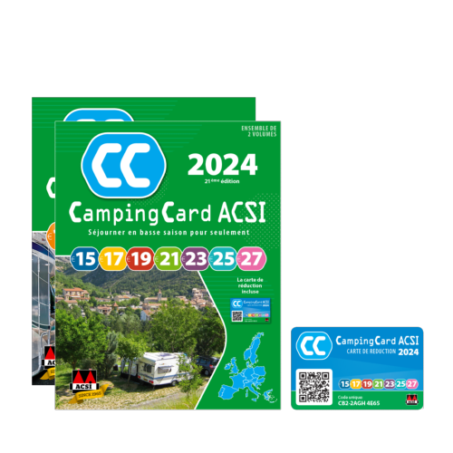 ACSI - GUIDE CAMPINGCARD + CARTE ACSI 2024 FR