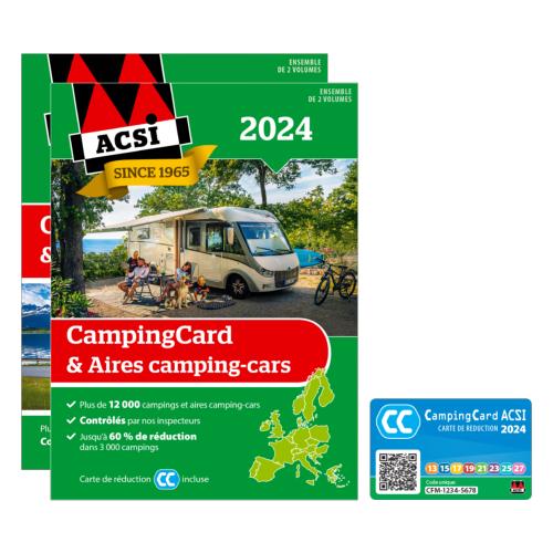 ACSI GUIDE CAMPING-CAR + AIRES DE CAMPING CAR ACSI 2024 