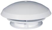 CHAMPIGNON AERATEUR PERMANENT PLASTIQUE BLANC Ø180 mm AVEC GRILLE INTERIEURE