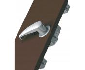 POIGNEE PORTE TOILETTE 3 POINTS CHROME MAT-2x80 cm Maxi