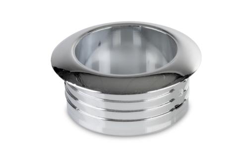 ROSACE POUR PUSH LOCK MINI POUR EPAISSEUR BOIS 16mm - CHROME BRILLANT