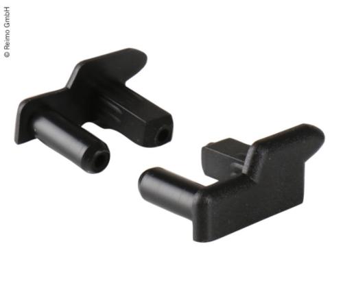 Embouts gauche+droite pour glissière de table 57030