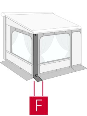 EXTENSION 20 CM PAROI FRONTALE PRIVACY ROOM POUR F65/F80