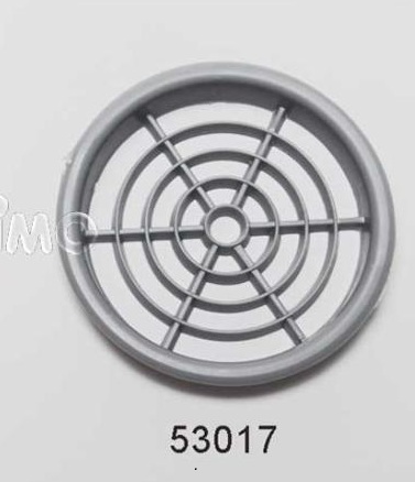 GRILLE VENTILATION MEUBLE RONDE 60mm GRIS
