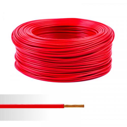 FIL ELECTRIQUE CABLE MULTIBRIN 12V SOUPLE 1,5 mm2 ROUGE -  ROULEAU 10m