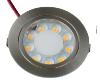 SPOT 9 LEDS A ENCASTRER EN INOX BROSSÉ ø65 x H12 mm