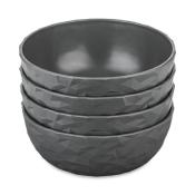 Lot de 4 bols Koziol CLUB SET GTEBORG Gris