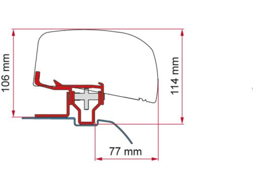 ADAPTATEUR pour store FIAMMA F40 pour NISSAN NV200