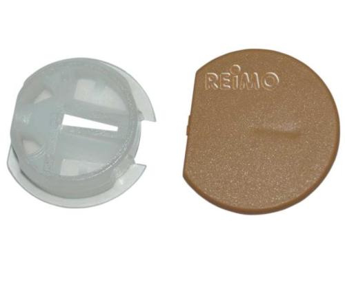 CAPUCHON CACHE VIS 25mm BRUN CLAIR - BOITE DE 10