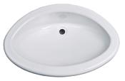LAVABO ENCASTRABLE MAXI-OVALE BLANC 51,5 x 35 x 15 cm