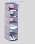 ETAGERE SUSPENDUE 6 COMPARTIMENTS 120X30X30CM