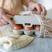 BOITE A OEUFS REUTILISABLE 100% NATURELLE KOZIOL Eggs to go
