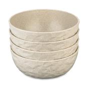 Lot de 4 bols Koziol CLUB SET GTEBORG sable du dsert 