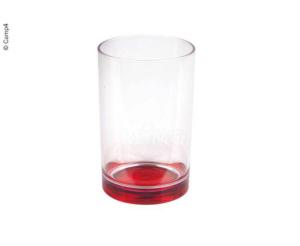 LOT DE 2 VERRES TARIFA - 350ML- ROUGE ET JAUNE