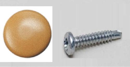 VIS 3.9 x 22 mm + CAPUCHONS X 20 BRUN