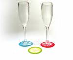 LOT DE 6 SOUS VERRES ROND EN SILICONE