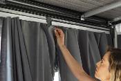 RIDEAUX COLORIS DARK GREY POUR PRIVACY ROOM - kit de 2 pièces