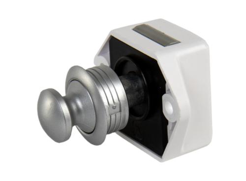 FERMETURE MEUBLE PUSH LOCK MINI ARGENTE MAT