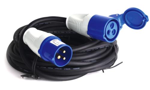 RALLONGE ELECTRIQUE 25m - 3x2.5mm² - 1 prise CEE MALE et 1 prise CE femelle P17
