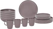 Lot de vaisselle en mlamine Rose pour 4 personnes Dolomite BRUNNER 