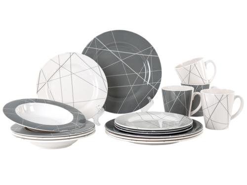 Ensemble de vaisselle en mélamine RÖNNE pour 4 personnes / 16 pièces