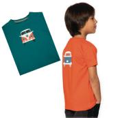 T-shirt enfant "Bulli Front" VW bleu pétrole taille 152-158