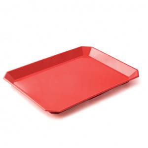 PLATEAU PETIT DEJEUNER PLASTOREX 40X30CM ROUGE