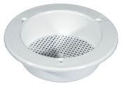CHAMPIGNON AERATEUR PERMANENT PLASTIQUE BLANC Ø180 mm AVEC GRILLE INTERIEURE