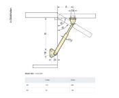COMPAS DE PLACARD TELESCOPIQUE EN ACIER 200mm