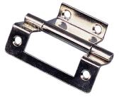 CHARNIERE ANGLAISE 50mm SPECIALE PORTE AVEC DEPORT 8mm  NICKEL 50mm A L'UNITE