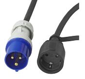 CABLE ADAPTATEUR 1.5m MALE CEE / FEMELLE SCHUKO 3x2.5²