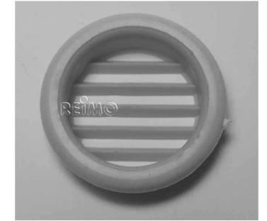 GRILLE VENTILATION MEUBLE RONDE 32mm GRIS