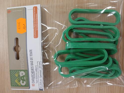 CAOUTCHOUCS BAS DE TENTE 80 x 8 mm - BOITE DE 10
