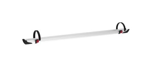 RAIL PLUS 128cm  FIAMMA ARGENTE - EMBOUTS NOIRS