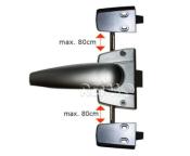 POIGNEE PORTE TOILETTE 3 POINTS CHROME MAT-2x80 cm Maxi