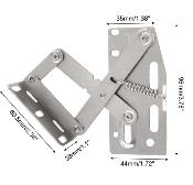 CHARNIERE CISEAU ARTICULEE POUR PORTE PLACARD - 2 pièces