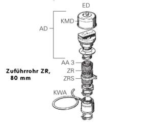 TUYAU ARRIVÉE AIR ZR80 pour TRUMATIC E4000