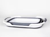 Panier/bac pliable avec égouttoir