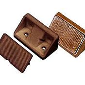 COIN DE CONNEXION PLASTIQUE 42x20x20 mm BRUN - BOITE DE 10