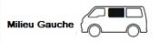 BAIE AVANT GAUCHE COULISSANTE  SPECIALE  VW T4 1990 A 2004  