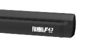 STORE FIAMMA F43VAN 270CM MURAL - SPECIAL VAN - boitier DEEP BLACK , toile ROYAL GREY