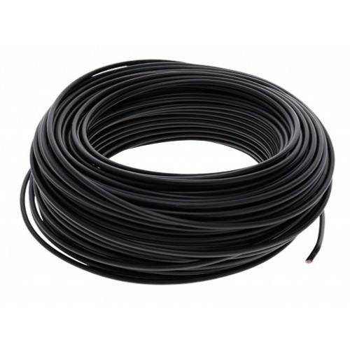 FIL ELECTRIQUE CABLE MULTIBRIN 12V SOUPLE 10 mm2 - NOIR - au mètre