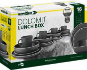 Lot de vaisselle en mélamine Gris pour 4 personnes Dolomite BRUNNER 