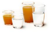 LOT DE 2 VERRES A JUS DE FRUIT POLYCARBONAT 0.27 L