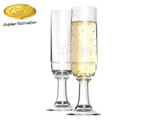 SET DE 2 FLUTES A CHAMPAGNE AVEC PIED AMOVIBLE 210 ml