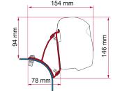 ADAPTATEUR DEEP BLACK FIAMMA F43 POUR VW T5/T6/T6.1 avec TOIT RELEVABLE