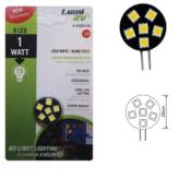 AMPOULE SMD-LED 6 LEDS Blanc FROID - 1 W-G4